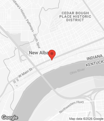 Map of Petra Mediterranean and Middle Eastern Cuisine - 37 Bank St, New Albany, IN, 47150, US